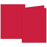 Klappkarten Universalpapier | B6, 200 g/m², mittelrot, 10 Stück