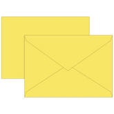 Briefumschläge Universalpapier | B6, 80 g/m², gelb, 10 Stück