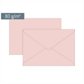Briefumschläge Universalpapier | B6, 80 g/m², rosé
