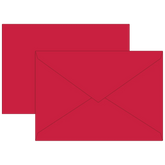 Briefumschläge Universalpapier | B6, 80 g/m², mittelrot, 10 Stück