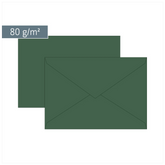 Briefumschläge Universalpapier | B6, 80 g/m², moosgrün