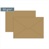 Briefumschläge Universalpapier | B6, 80 g/m², sand