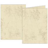 Klappkarten Universalpapier Marmor | A6, 160 g/m², chamois, 10 Stück