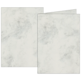 Klappkarten Universalpapier Marmor | A6, 160 g/m², grau, 10 Stück