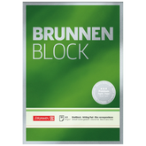 Briefblock Premium „BRUNNEN-Block“ | A5, Lineatur 6, 50 Blatt, grün