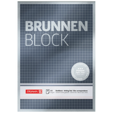 Briefblock Premium „BRUNNEN-Block“ | A5, Lineatur 5, 50 Blatt, silber