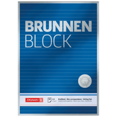 Briefblock Premium „BRUNNEN-Block“ | A4, Lineatur 21, 50 Blatt, blau