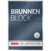 Briefblock Premium „BRUNNEN-Block“ | A4, Lineatur 22, 50 Blatt, blau
