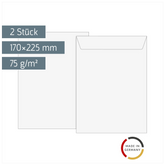 Luftpolstertaschen | 170×225 mm, 13, 75 g/m², weiß, 2 Stück