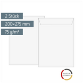 Luftpolstertaschen | 200×275 mm, 14, 75 g/m², weiß, 2 Stück