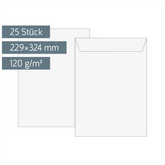 Versandtaschen | 229×324 mm, C4, 120 g/m², weiß, 25 Stück