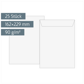 Versandtaschen | 162×229 mm, C5, 90 g/m², weiß, 25 Stück