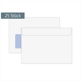 Briefumschläge mit Fenster | C6, weiß, 25 Stück