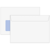 Briefumschläge mit Fenster | C6, weiß, 25 Stück