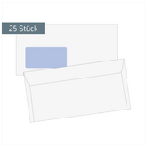 Briefumschläge mit Fenster | DIN lang, weiß, 25 Stück