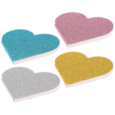 Effektblock „Glitzer“ | unliniert, 50 Blatt, sortiert