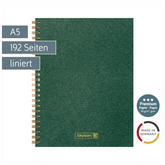 Notizbuch Premium Wire | A5, liniert, forest green