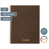 Notizbuch Premium Wire | A5, liniert, chocolate
