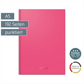 Notizbuch Premium Colour Line | A5, punktiert, tulip