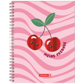 Freundebuch Fruity Love | 16×21 cm, 80 Seiten, rosa/rot