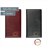 Telefonregister | 100×190 mm, 54 Seiten, sortiert