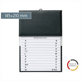 Telefon-Schuppenregister | 145×210 mm, schwarz