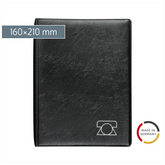 Telefonringbuch | A5, 4-Ring-Reißmechanik, schwarz