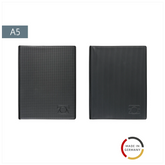 Telefonringbuch „Techno“ | A5, 4-Ring-Reißmechanik, schwarz