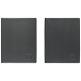 Telefonringbuch „Techno“ | A5, 4-Ring-Reißmechanik, schwarz