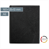 Taschen-Ringbuch | A6, 4-Ring-Kipphebel-Mechanik, Füllhöhe: 10 mm, schwarz