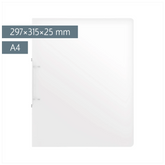 Ringbuch FACT!pp | A4, 2 Ringe, Füllhöhe: 25 mm, arctic