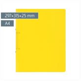 Ringbuch FACT!pp | A4, 2 Ringe, Füllhöhe: 25 mm, gelb