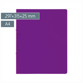 Ringbuch FACT!pp | A4, 2 Ringe, Füllhöhe: 25 mm, purple