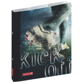 Ringbuch Fußball | A4, 2 Ringe, Füllhöhe: 16 mm, schwarz/silber