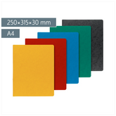 Ringbuch FACT!plus | A4, 4 Ringe, Füllhöhe: 30 mm, sortiert