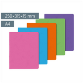 Ringbuch FACT!plus | A4, 4 Ringe, Füllhöhe: 15 mm, sortiert
