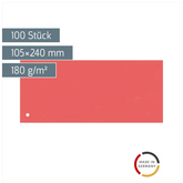 Trennstreifen | 105×240 mm, rot, 100 Stück