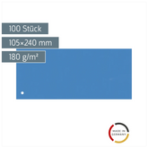 Trennstreifen | 105×240 mm, blau, 100 Stück