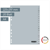 Ringbuchregister | A4, 20 Blatt