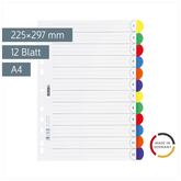 Ringbuchregister „OFFICE TO GO“ | A4, 12 Blatt