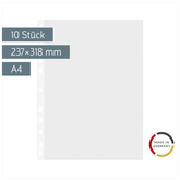Prospekthüllen | A4, transparent, 10 Stück