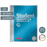 Collegeblock Premium Student | A4, punktiert, 80 Blatt, blau