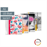 Collegeblock Trend | A6, kariert, 120 Blatt, sortiert
