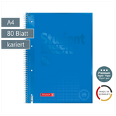 Collegeblock Premium Student Colour Code | A4, Lineatur 26, 80 Blatt, azur