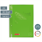 Collegeblock Premium Student Colour Code | A4, Lineatur 26, 80 Blatt, kiwi