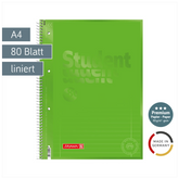 Collegeblock Premium Student Colour Code | A4, Lineatur 27, 80 Blatt, kiwi