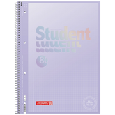 Collegeblock Premium Student | A4, Lineatur 28, 80 Blatt, pastelllila