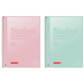 Collegeblock Premium Student „Pastell“ | A4, Lineatur 27, 80 Blatt, sortiert