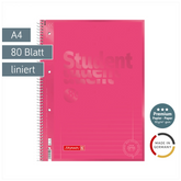 Collegeblock Premium Student Colour Code | A4, Lineatur 27, 80 Blatt, tulip