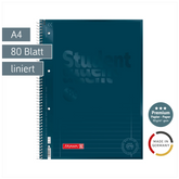 Collegeblock Premium Student Colour Code | A4, Lineatur 27, 80 Blatt, denim